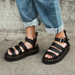 Dr. Martens Blaire Hydro Leather Strap Gladiator Sandal